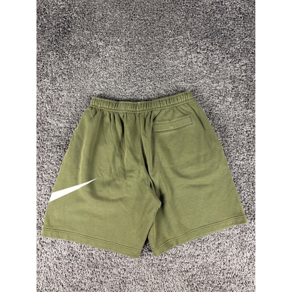 Nike Mens Sportswear Big Swoosh Fleece Shorts Olive Green BV2772-326 L - Picture 3 of 5